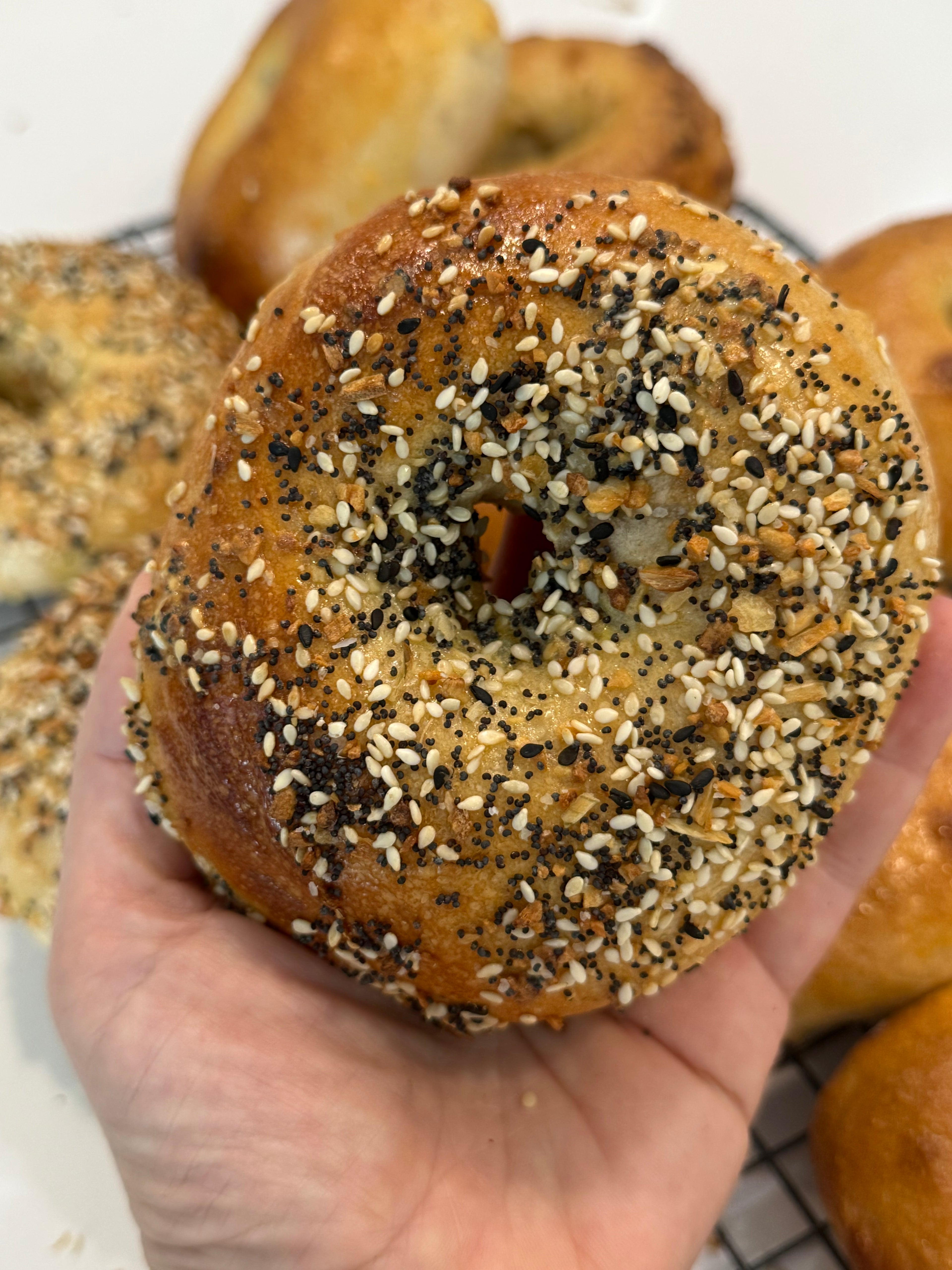 Sourdough Bagels