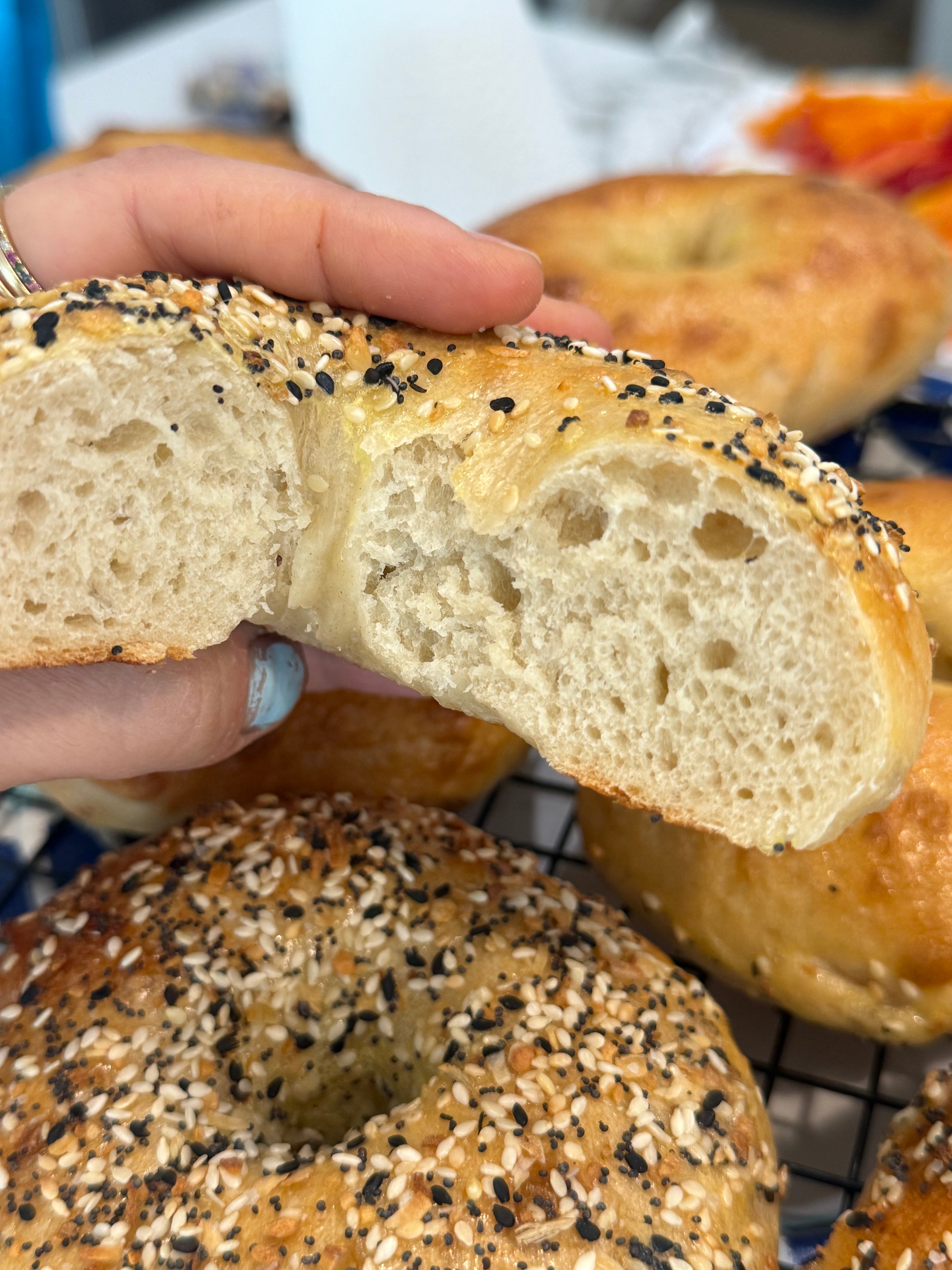 Sourdough Bagels